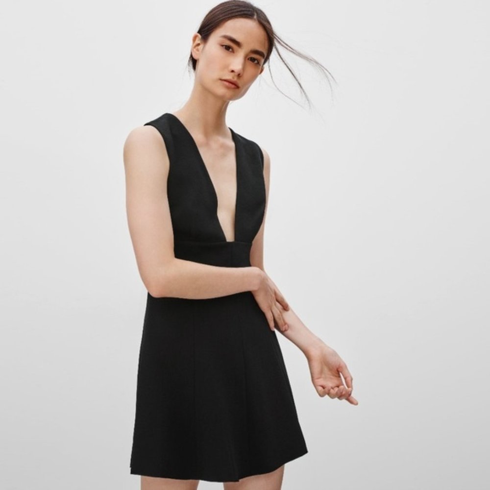 Aritzia Wilfred Suede Mini Dress in Black - Picture 5 of 10